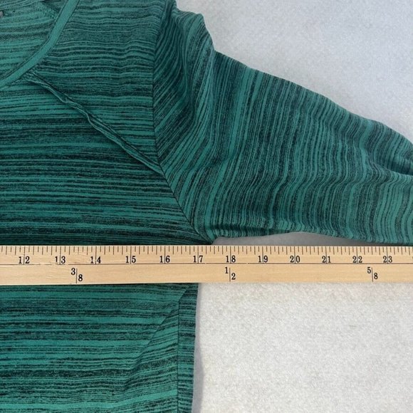 Toad & Co Womens Imogene Dress Large L 3/4 Sleeves Heathered Teal Blue Pockets - Picture 5 of 9